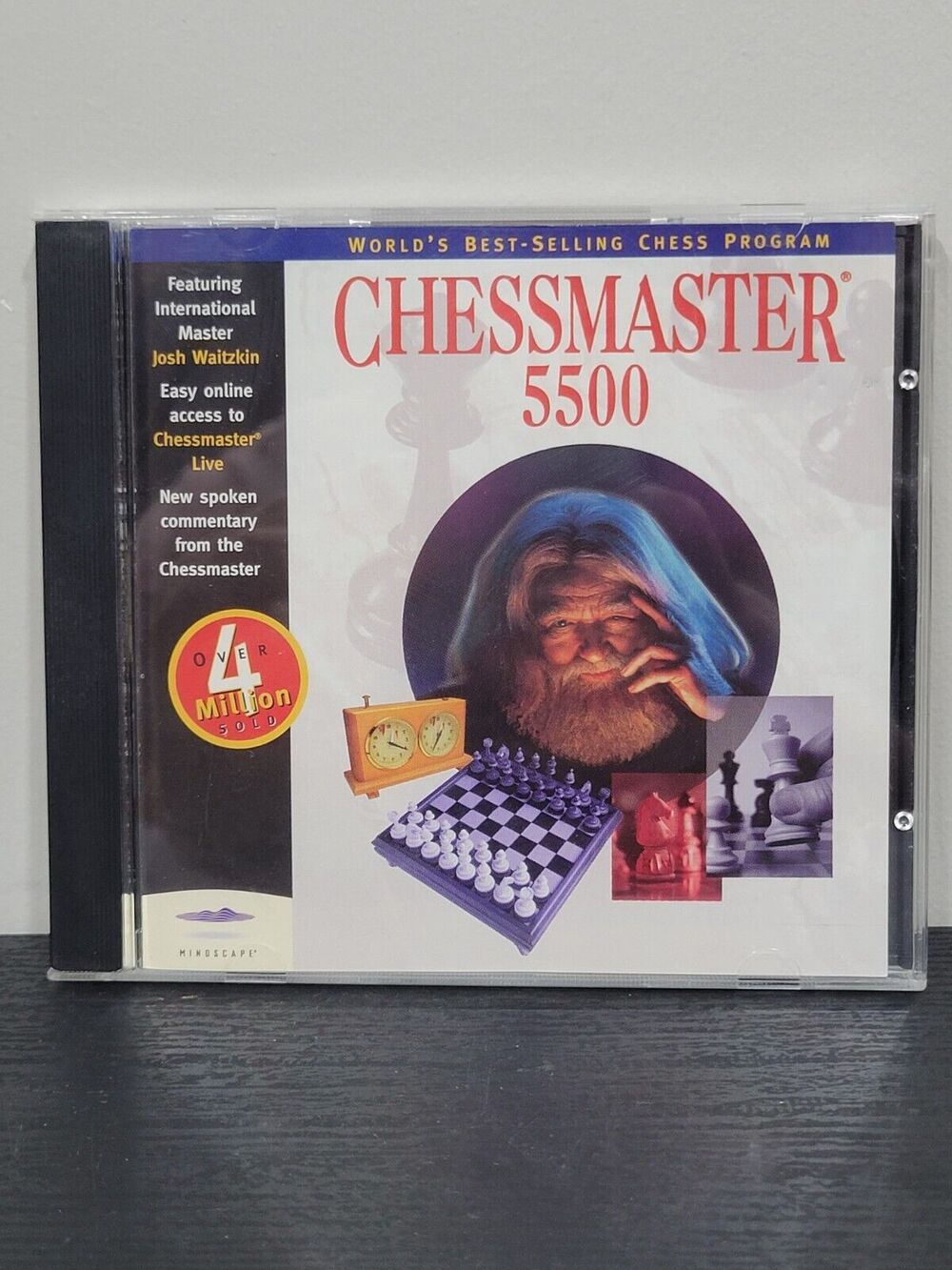 Chessmaster 5500 Vintage Chess - vintage PC Video Game CD , Mindscape